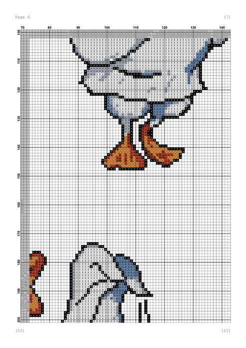 Схема вышивки как с гуся вода