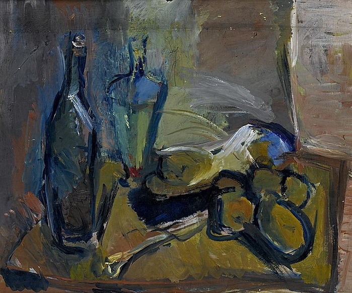 1930 Still life with bottles, 20  ().  , . 42 x 50cm.  Bonhams, 2011 (700x582, 180Kb)