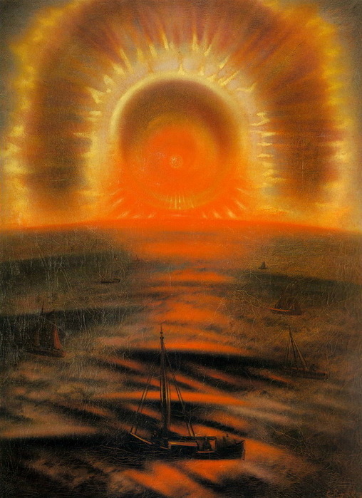 1925 Полуночное солнце (Северное сияние). Х, м. 108×81 см. ГРМ (508x700, 126Kb)