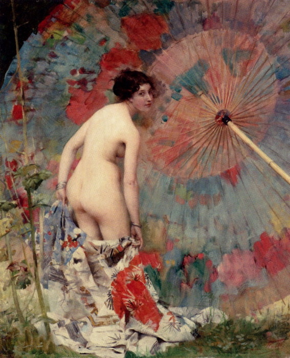 Nude with a Japanese Umbrella. , . 55.9   45.1 cm Sotheby's 2004 (567x700, 146Kb)