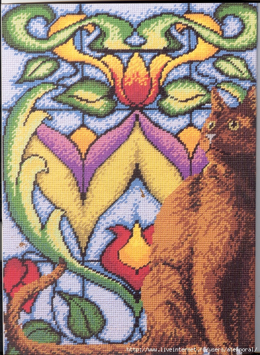 CATS NEEDLEPOINT CATS. (01) (514x700, 491Kb)