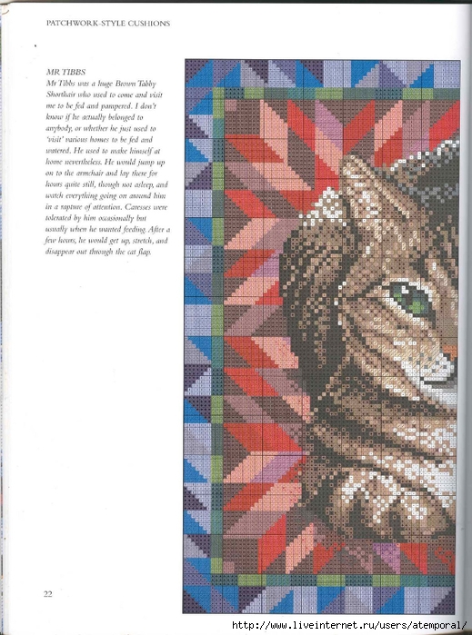 CATS NEEDLEPOINT CATS. (19) (519x700, 281Kb)