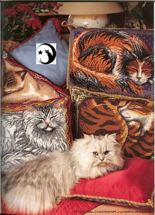 CATS NEEDLEPOINT CATS. (60) (505x700, 411Kb)
