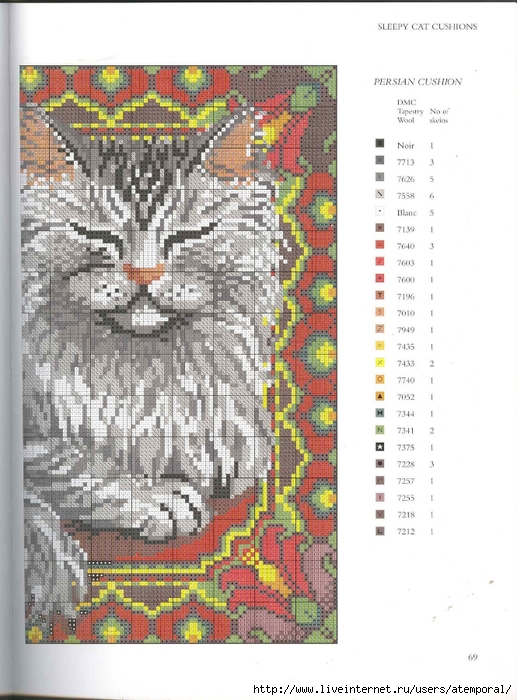 CATS NEEDLEPOINT CATS. (66) (517x700, 280Kb)
