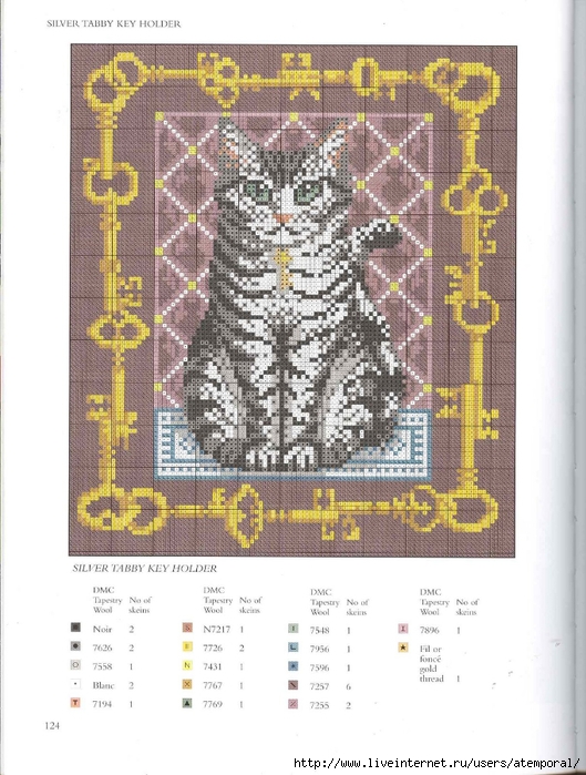 CATS NEEDLEPOINT CATS. (121) (529x700, 284Kb)
