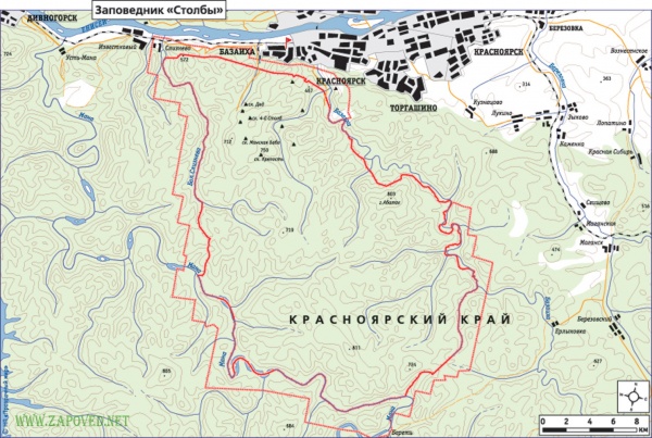 Заповедники сибири карта