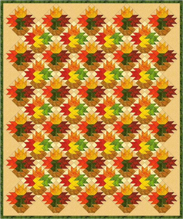 92057538_Leaf_Vase_Lap_Quilt (586x700, 754Kb)