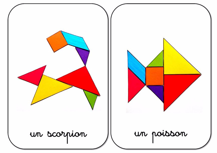 Схемы для танграма карточки распечатать