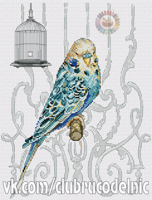 Bird in Cage (532x700, 527Kb)