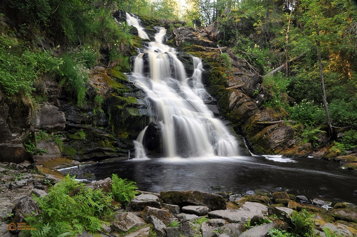 Водопады ахвенкоски карелия фото