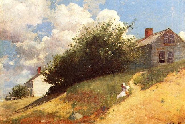 Houses on a Hill, 1879 (649x436, 372Kb)