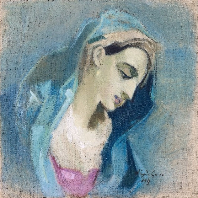 Blå Madonna (Blue Madonna), 1943 (631x631, 524Kb)