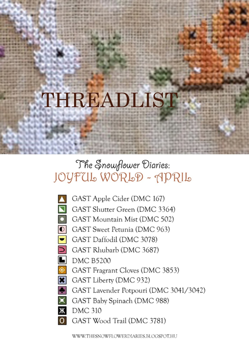 TheSnowflowerDiaries_Joyfulworld_April_Threadlist (507x700, 254Kb)