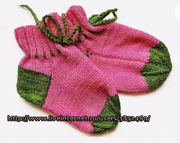 Вязание носков со швом на двух спицах (351x280, 121Kb)