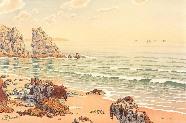 La Plage, pl. 14 (from Les Aspects de la nature), 1899 (645x427, 325Kb)