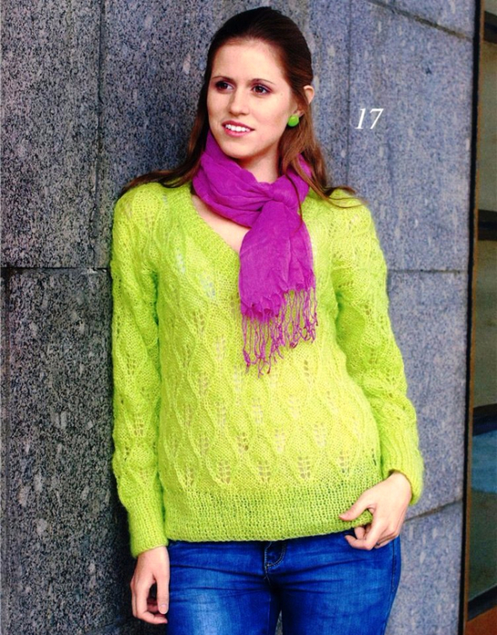 Материалы для вязания шарфа шали Лисьи лапки: