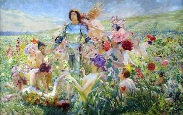 Жорж Антуан  ошгросс,  ыцарь цветов (1894) (645x404, 308Kb)