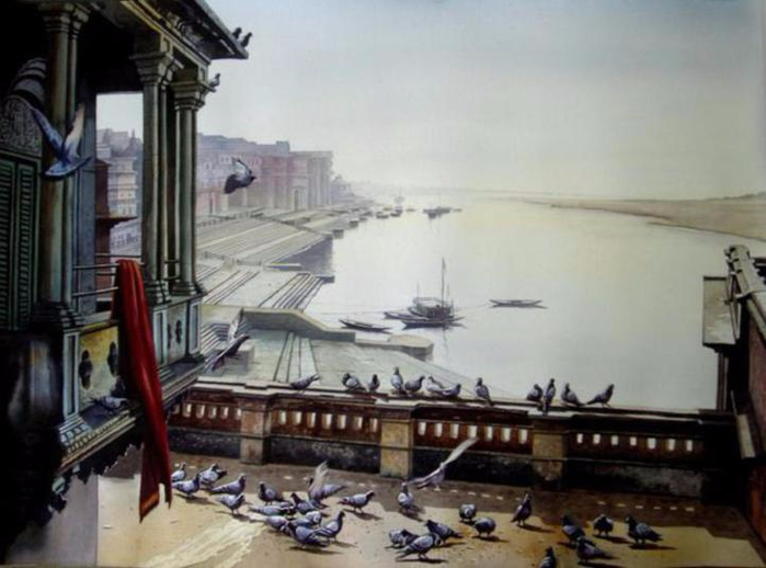 watercolor-paintings-India-amit-bhar-6 (700x518, 279Kb)