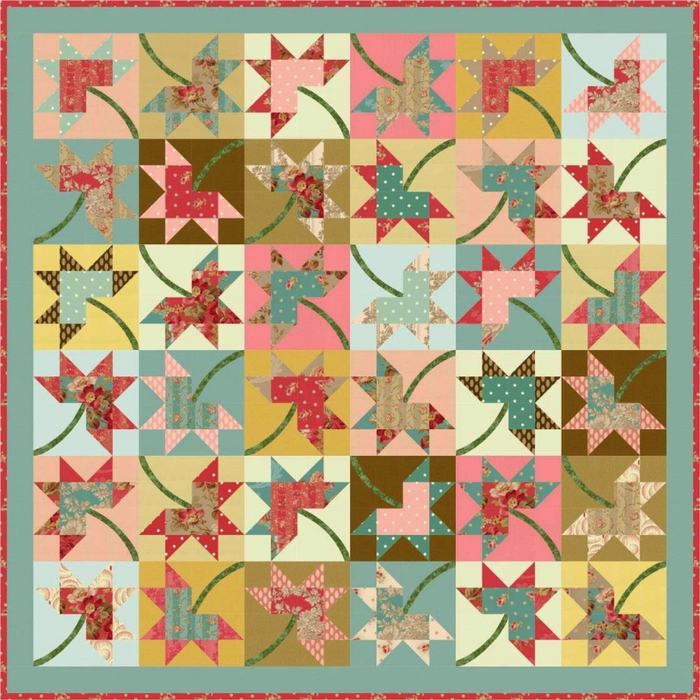 Maple Stars by Diane Nagle for RJR Fabrics.com (700x700, 558Kb)