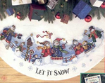  Dimensions 08618 - Snow carolers tree skirt (433x340, 162Kb)