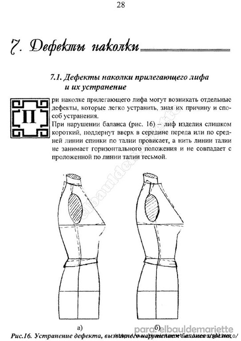 Наколка готовой выкройки