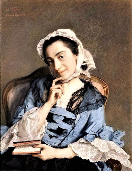 Jean-?tienne Liotard    Portrait Louise d'?pinay  . 1759 (540x700, 113Kb)