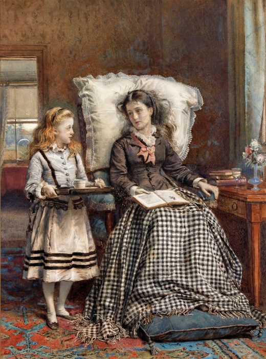 George Goodwin Kilburne - The Nursemaid (520x700, 157Kb)