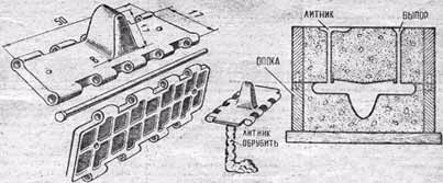 Гусеница танка чертеж