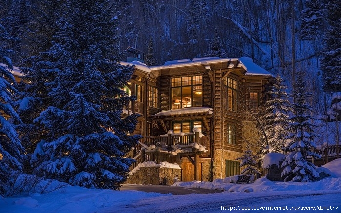 World___USA_Wooden_house_in_winter_forest_in_Colorado__United_States_101853_ (700x437, 306Kb)