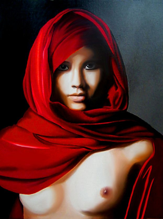 Red Dreams - Brita Seifert 1963 - Dutch Surrealist painter - Tutt'Art@ - (69) (520x700, 296Kb)