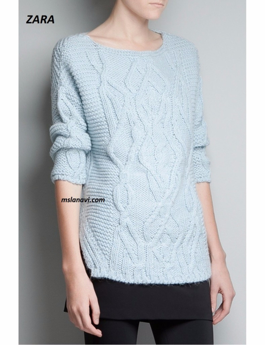 Вязаный-пуловер-ZARA-787x1024 (538x700, 272Kb)