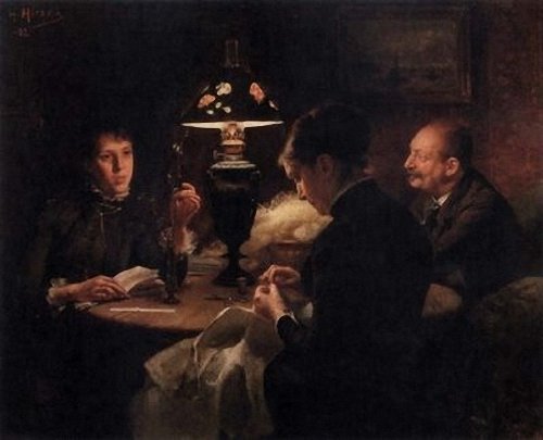 Hanna Pauli Vid Lampan ( ) 1885 . (500x405, 29Kb)