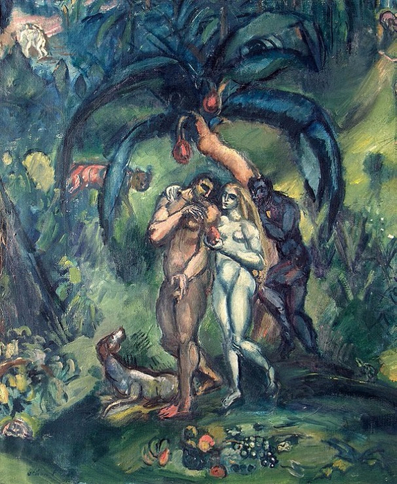 La Tentation (Adam et ve). 1910 (573x700, 530Kb)