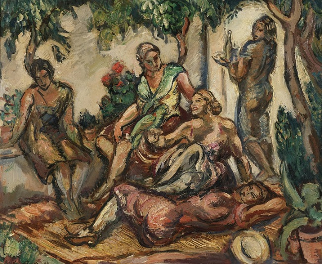 FEMMES DANS UN JARDIN, TOULON (651x534, 502Kb)