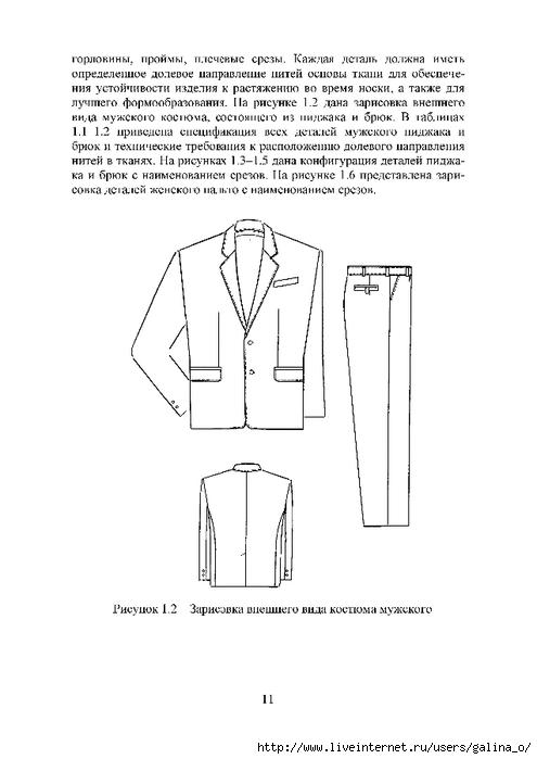 Схема сборки швейного изделия