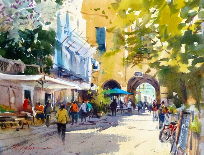 A walk through the arches at Monterosso (656x499, 438Kb)