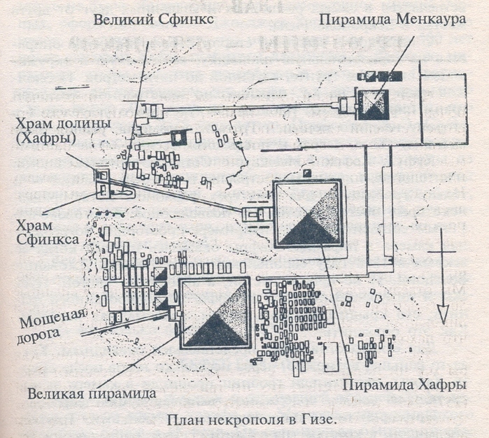 Карта пирамиды в гизе