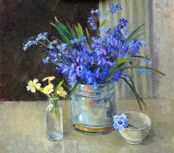 Bluebells and Forget-me-nots (597x525, 401Kb)