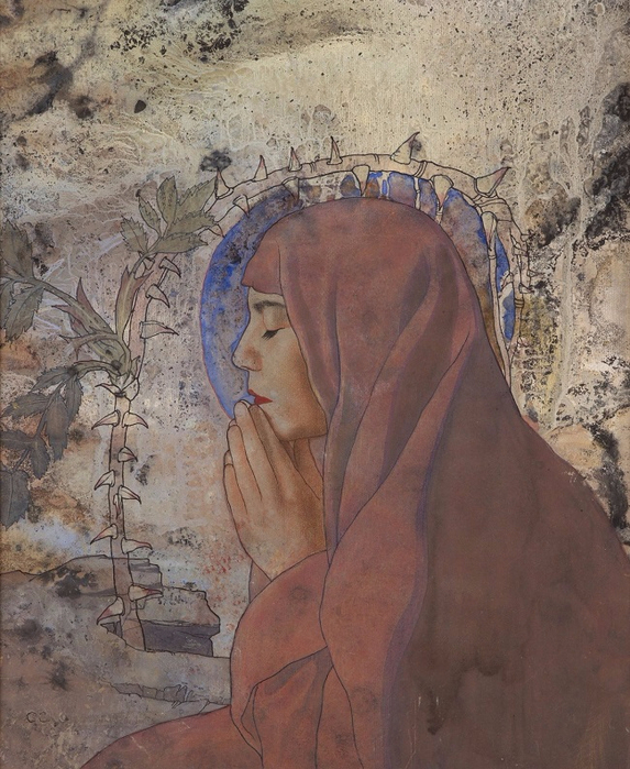  (Prayer). 1954 (573x700, 459Kb)