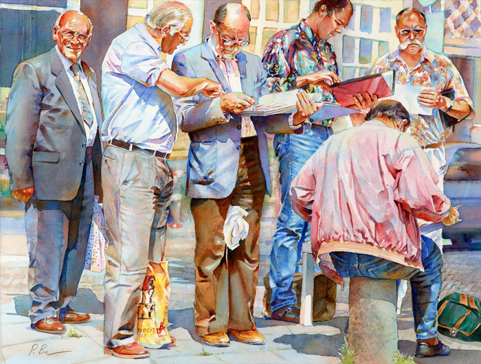 People painting. Художник Пауль Балдассини. Соцреализм США. Соцреализм 1990. Человек эпохи реализма.