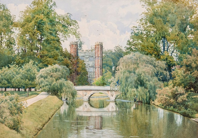  .   ,   (St John's College, Cambridge, from the Backs). 1905 (656x458, 421Kb)