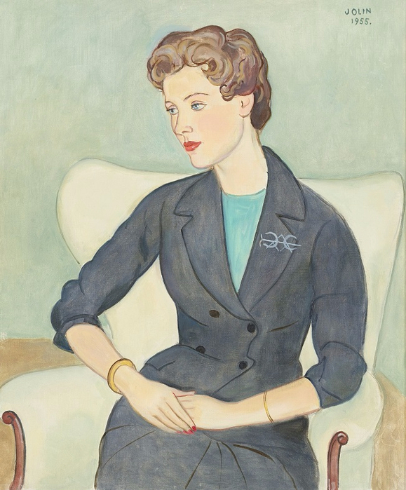     (Lady in gray suit). 1955 (579x700, 385Kb)