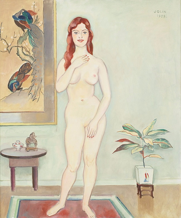     (Redhead model in interior). 1958 (580x700, 399Kb)