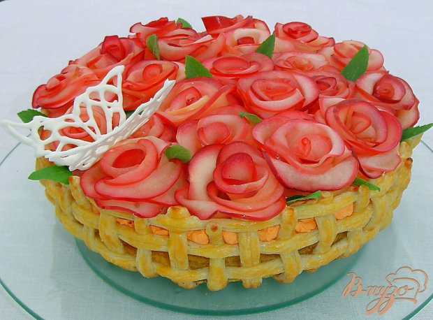 «Миллион алых роз» - торт с яблочными розами (7) (620x458, 276Kb)