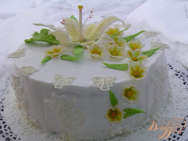 Красивый и вкусный торт «Цветы на снегу» (2) (620x465, 179Kb)