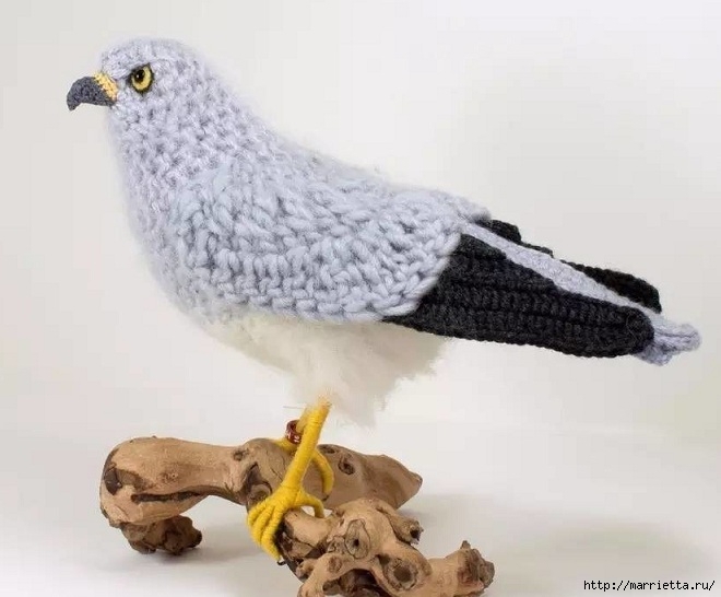 Птичий двор Jose Heroys. Вязаные птички, необыкновенной красоты (40) (660x546, 141Kb)