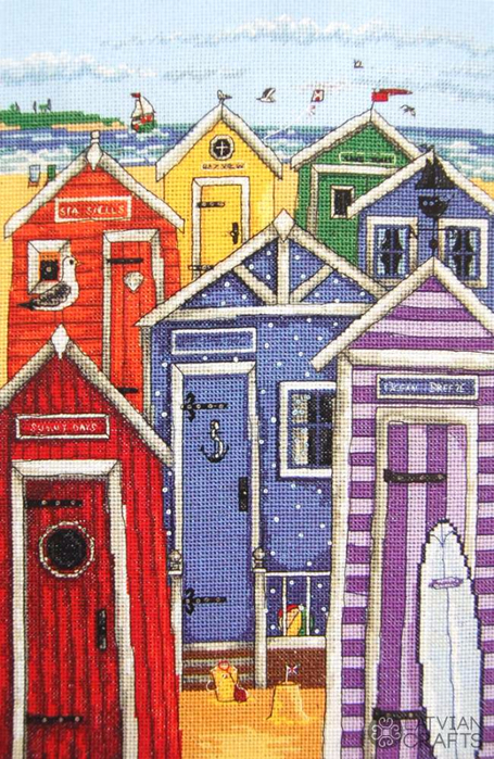 PCE766 Rainbow Beach Huts (455x700, 467Kb)
