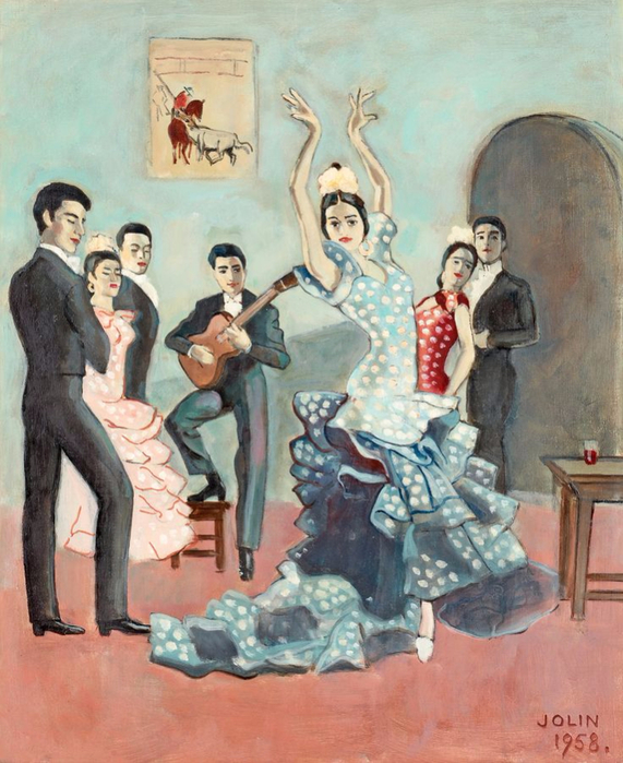 Flamenco Dancers. 1958 (571x700, 431Kb)