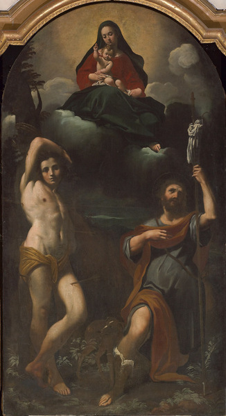8 Бононе  Св Рох со Св Себастьяном и Девой Марией (326x599, 155Kb)