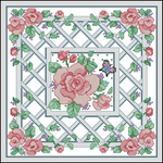  Dimensions 00168 - Rose on lattice () (423x423, 363Kb)